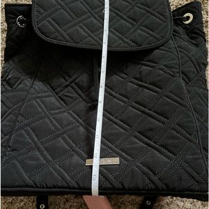 Vera Bradley black quilted backpack
